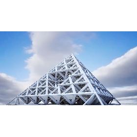 3D Futuristic Building 01 model